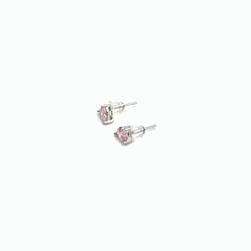 Blush Heart Spark Studs