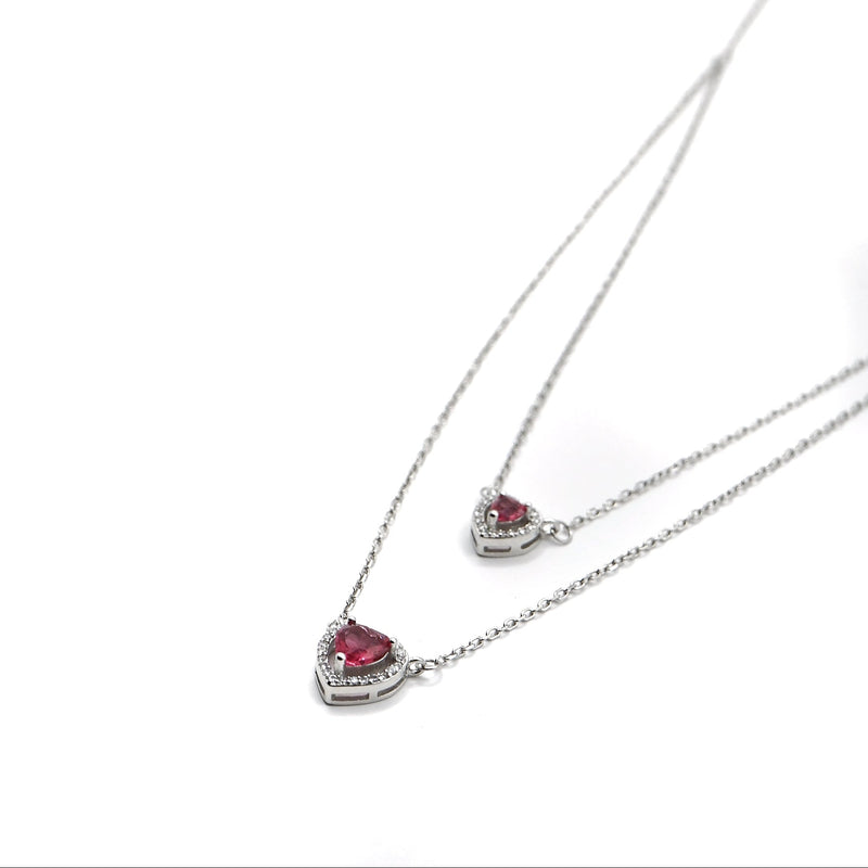 Ruby Love Duo Layered Necklace
