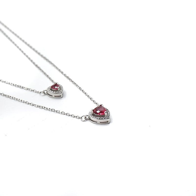 Ruby Love Duo Layered Necklace