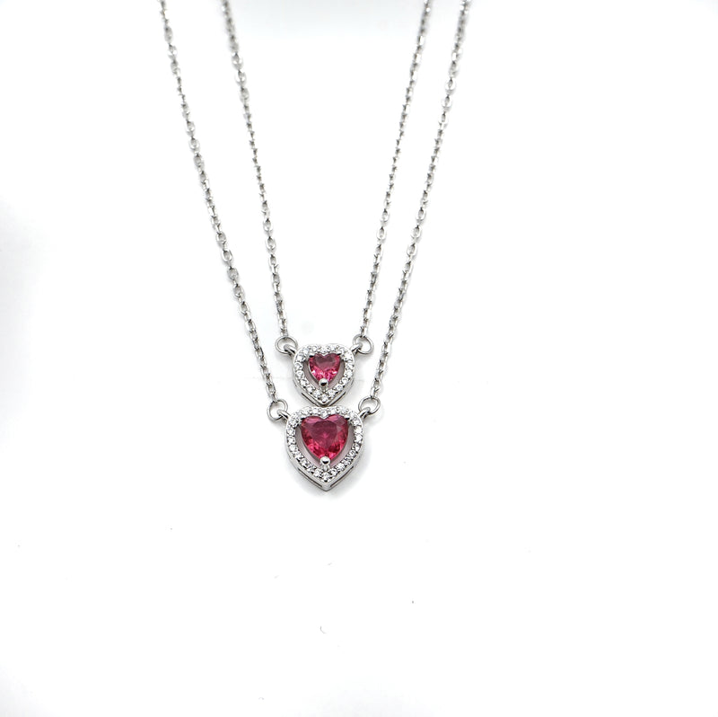 Ruby Love Duo Layered Necklace