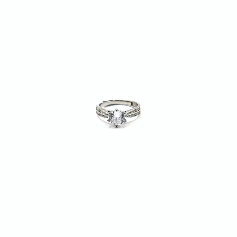 Classic Solitaire Sparkle Ring