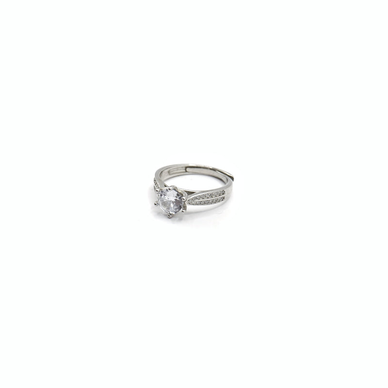 Classic Solitaire Sparkle Ring
