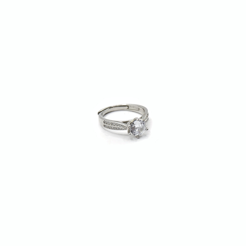 Classic Solitaire Sparkle Ring