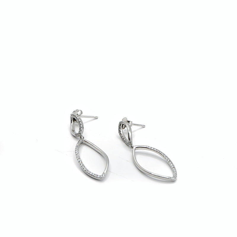 Elegant Dual Teardrop Dangle Earrings