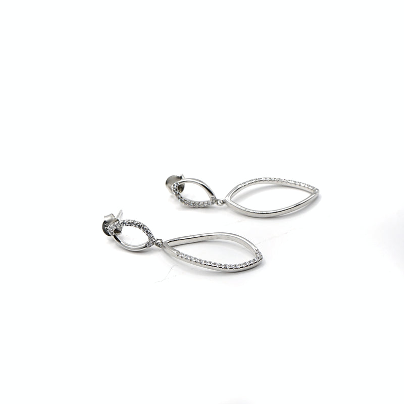 Elegant Dual Teardrop Dangle Earrings