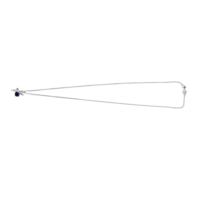 Midnight Bow Elegant Necklace