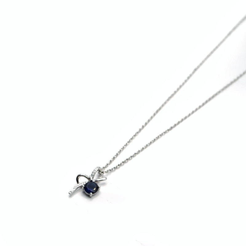 Sterling Silver Blue Ribbon Jewelry Set