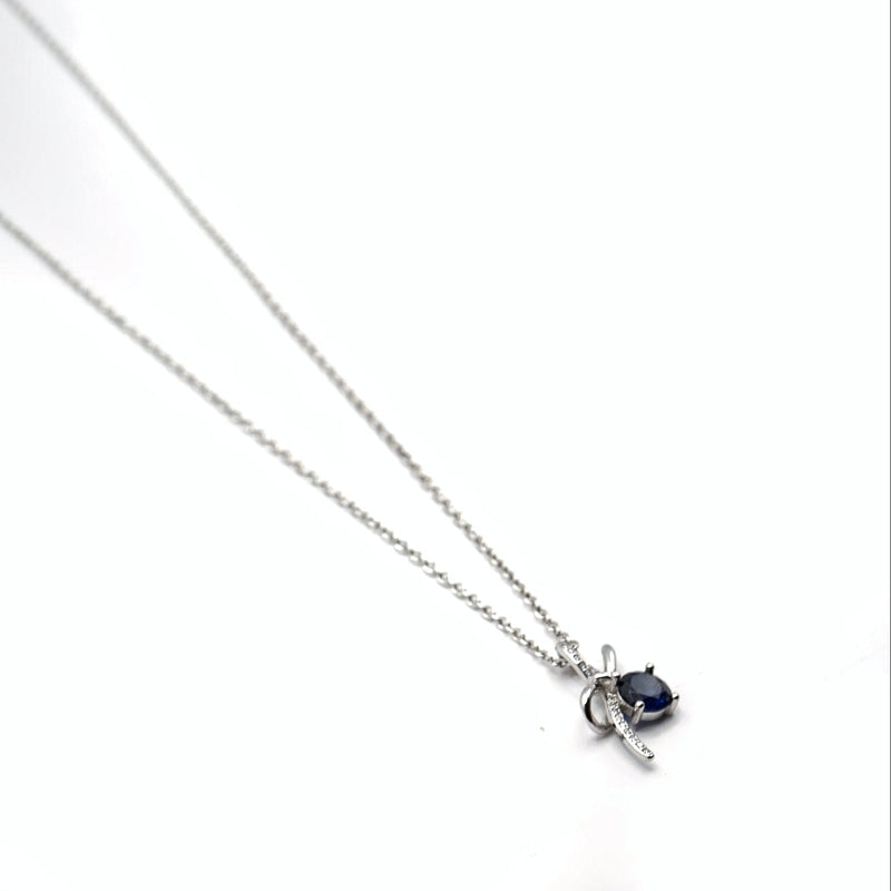 Midnight Bow Elegant Necklace