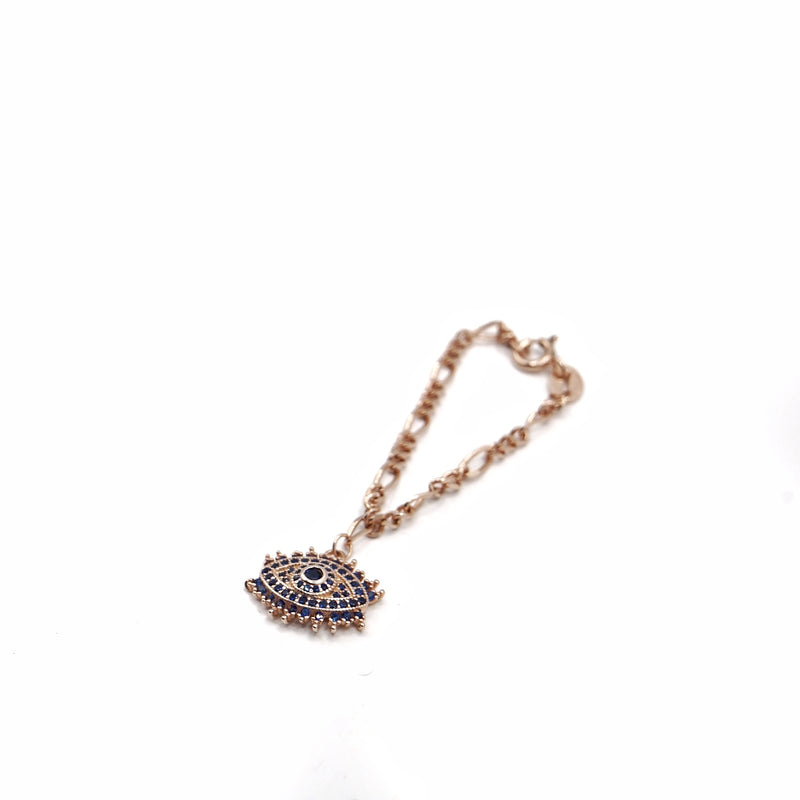 Rose Gold Evil Eye Charm