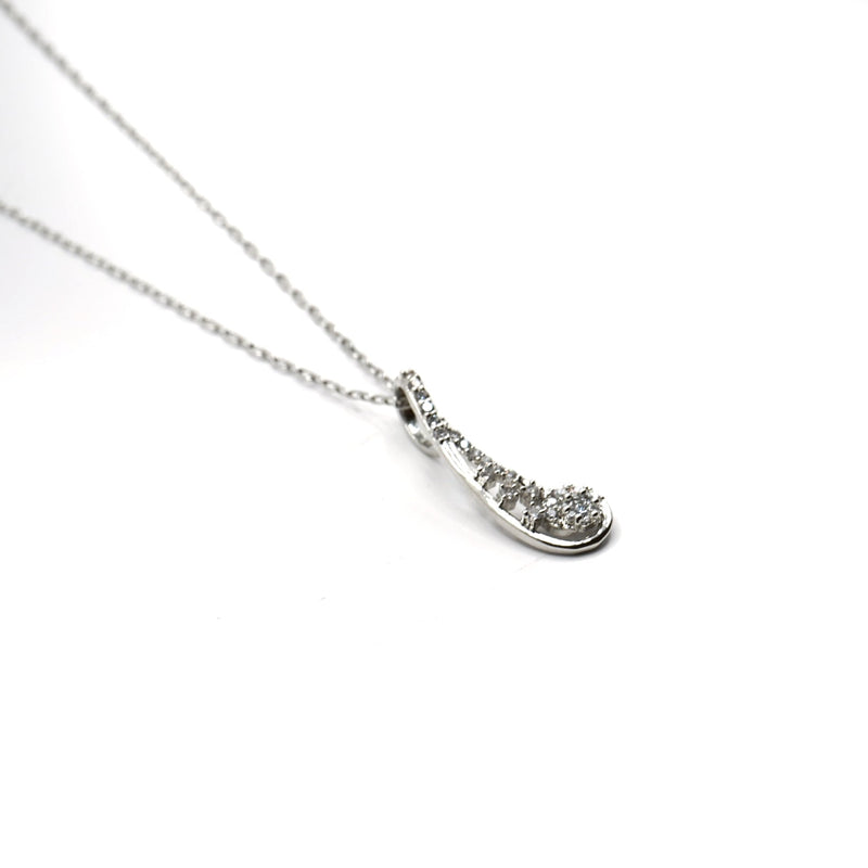 Abstract Crystal Drop Necklace