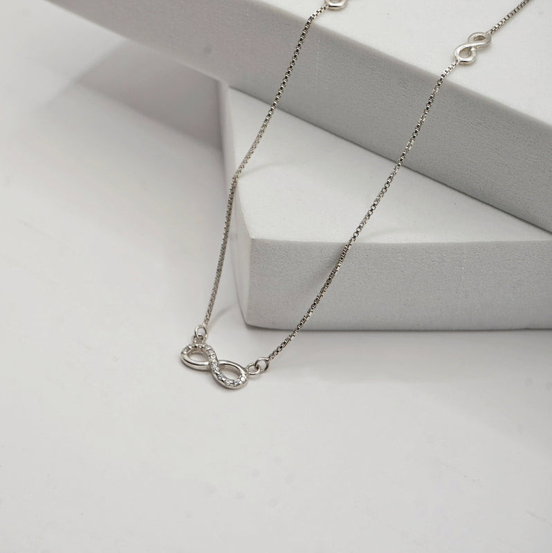 Sterling Silver Infinity Necklace