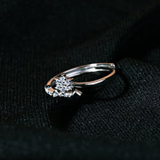 Adjustable Sparkling Cluster Ring