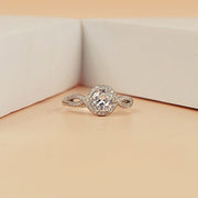 Twisted Grace Halo Ring