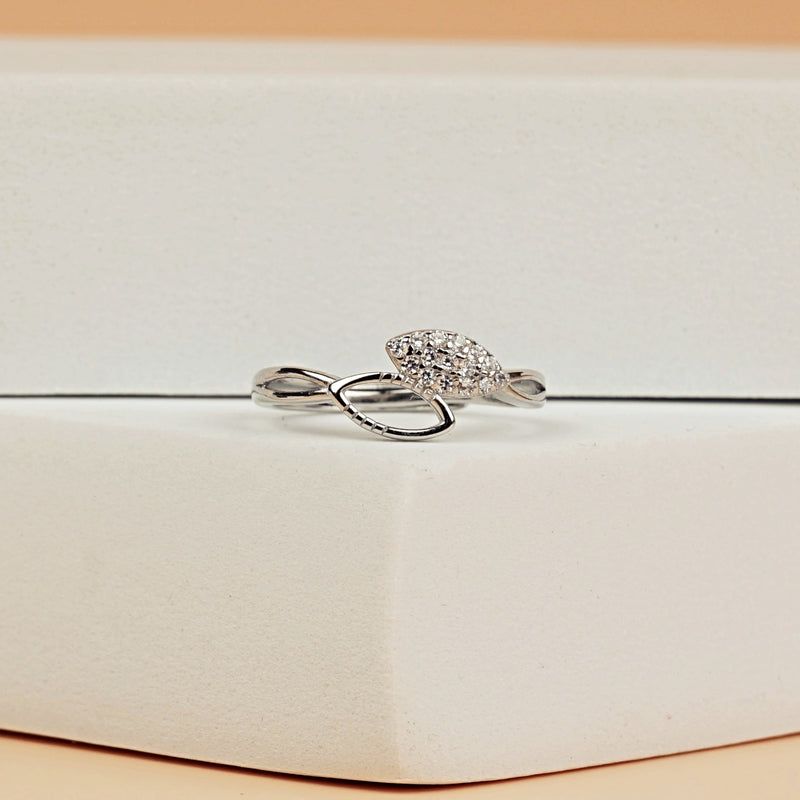 Twilight Leaf Open Ring