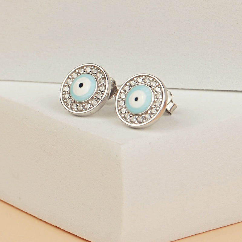 Evil Eye Stud Earrings