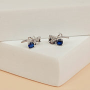Midnight Bow Elegance Earrings