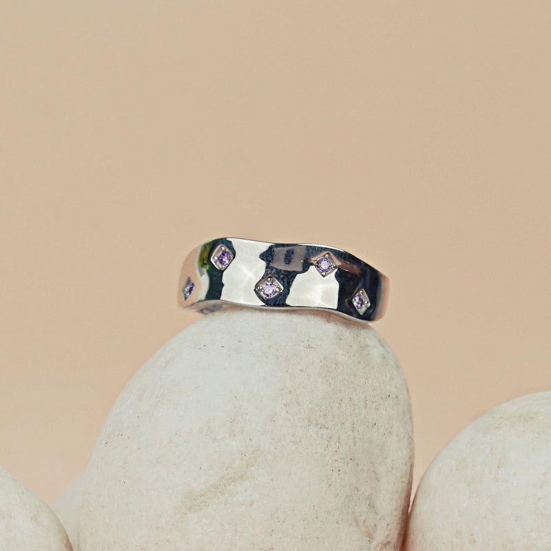 Stellar Path Sterling Silver Ring