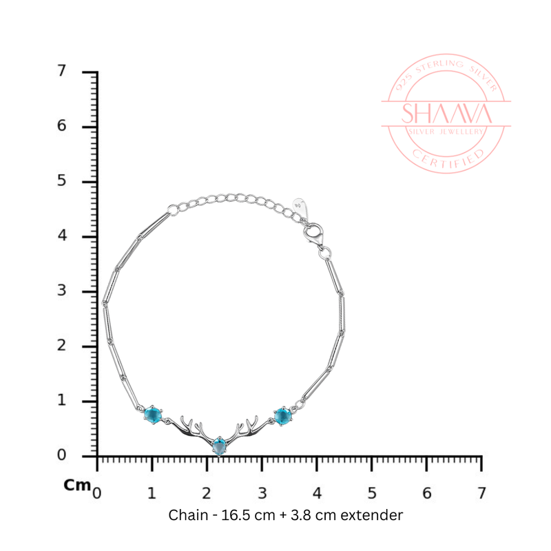 Charm Bracelet with Blue Accents