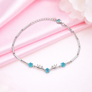 Charm Bracelet with Blue Accents