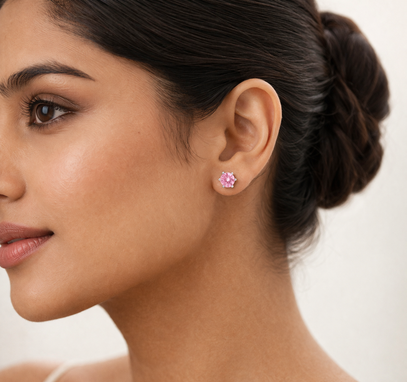 Blush Sparkle Studs