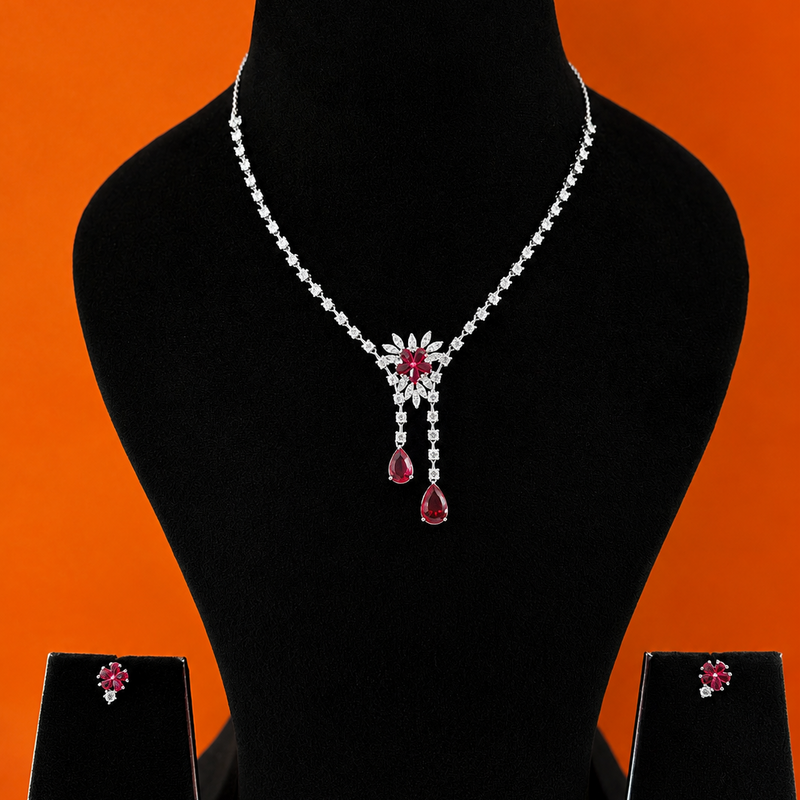 Twilight Elegance Silver Pendant Set