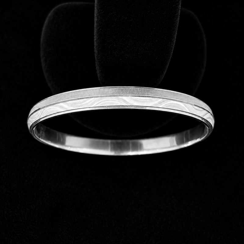 Blush Orbit Silver Kada