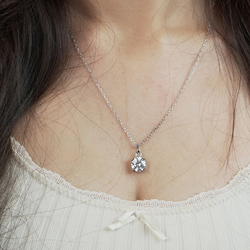 Classic Solitaire Necklace