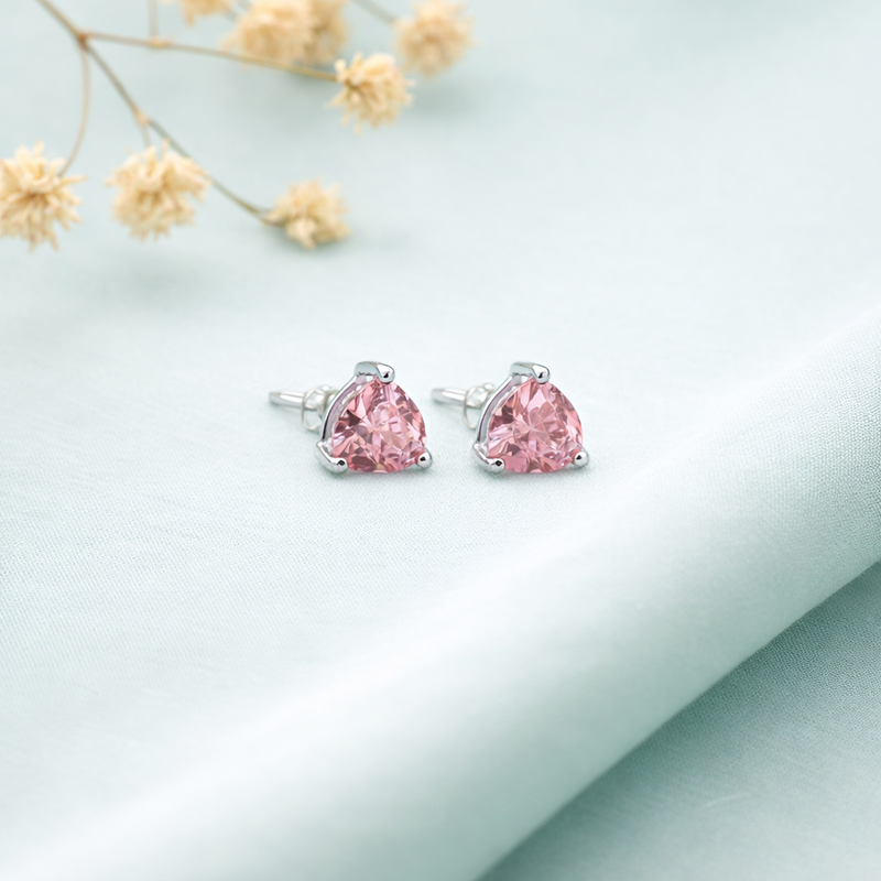 Blush Heart Spark Studs