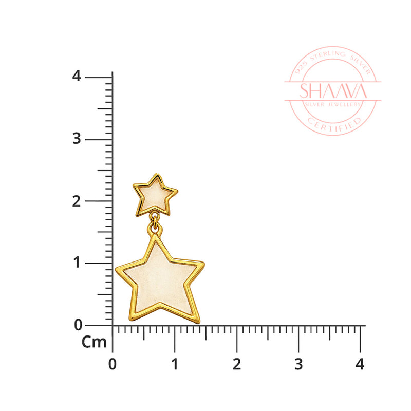 The Ivory North Star Dangles