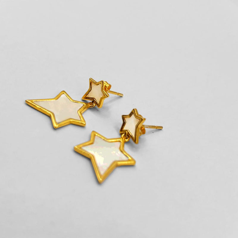 The Ivory North Star Dangles