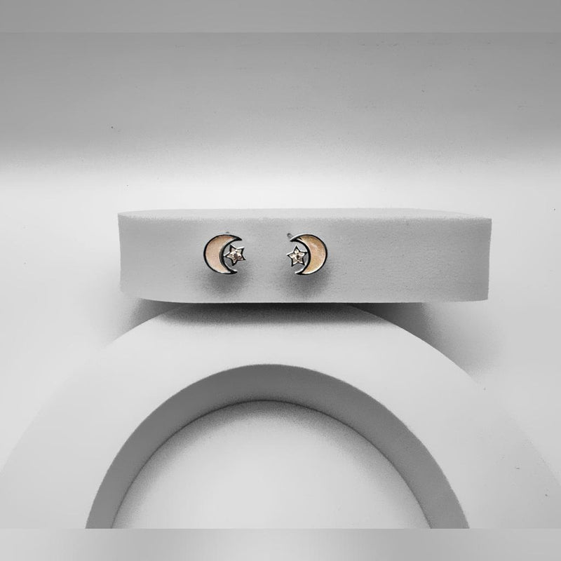 Cosmic Crescent Studs