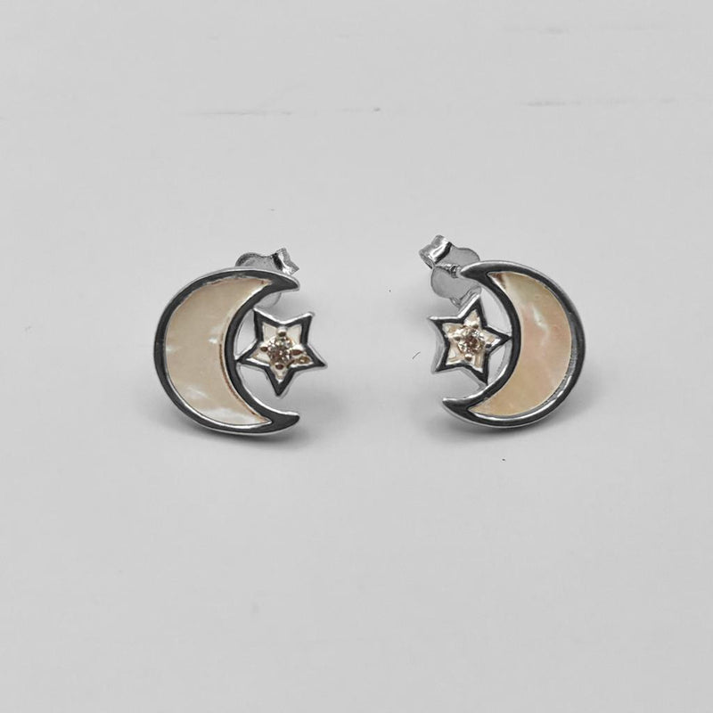 Cosmic Crescent Studs