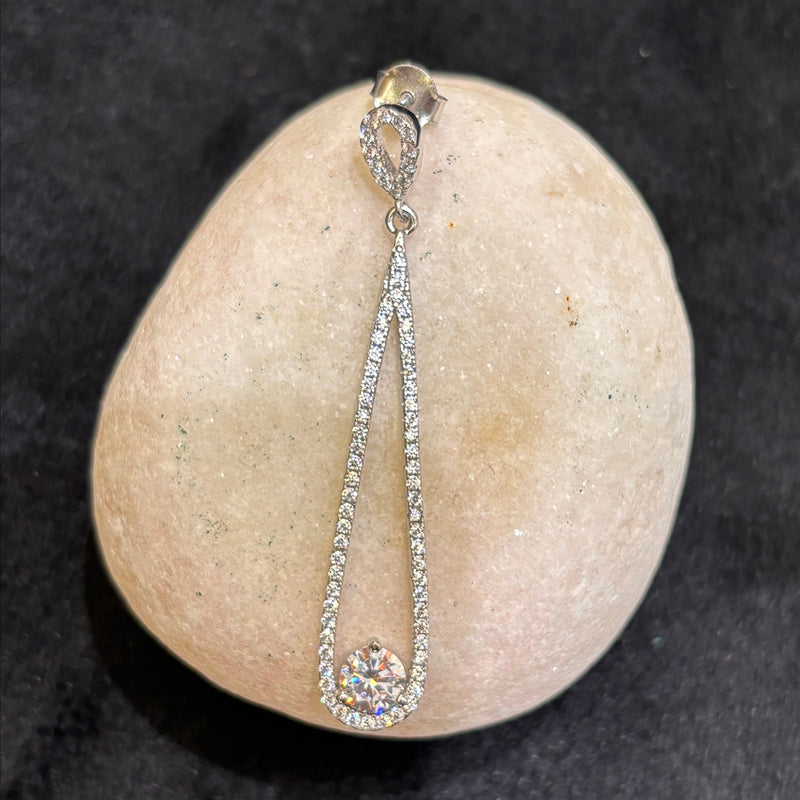Eclipse Arch Silver Earrings