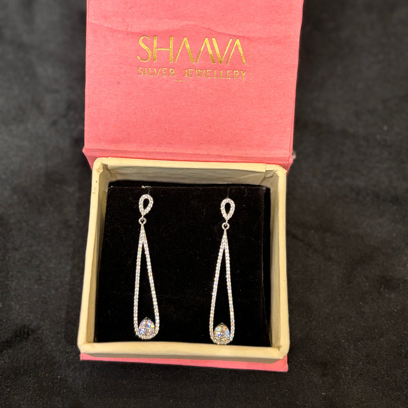 Eclipse Arch Silver Earrings