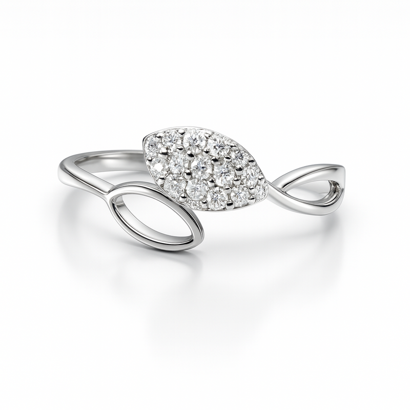 Twilight Leaf Open Ring