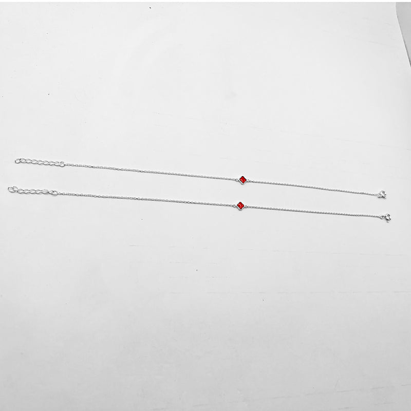 The Crimson Clover Anklet