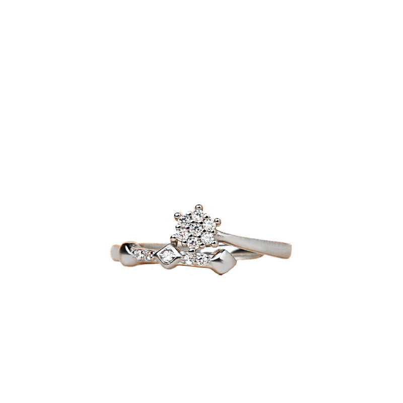 Adjustable Sparkling Cluster Ring
