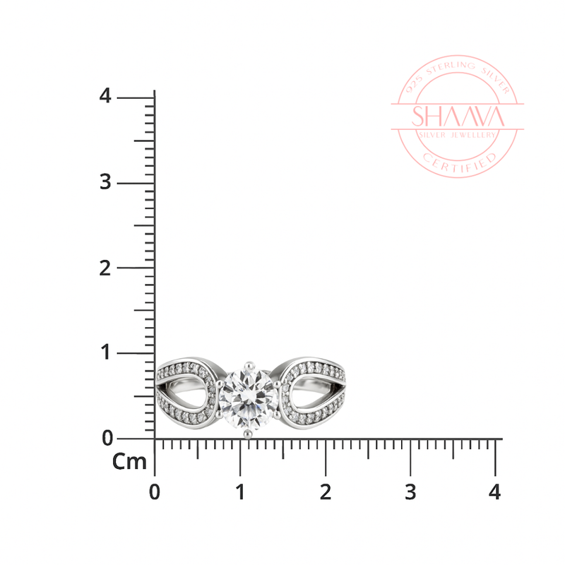 Curvy Solitaire Ring