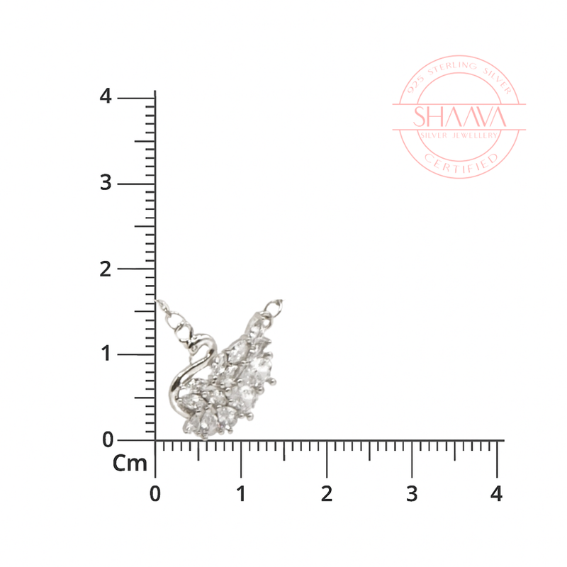 Graceful Swan Sparkle Necklace