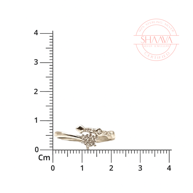 Adjustable Sparkling Cluster Ring