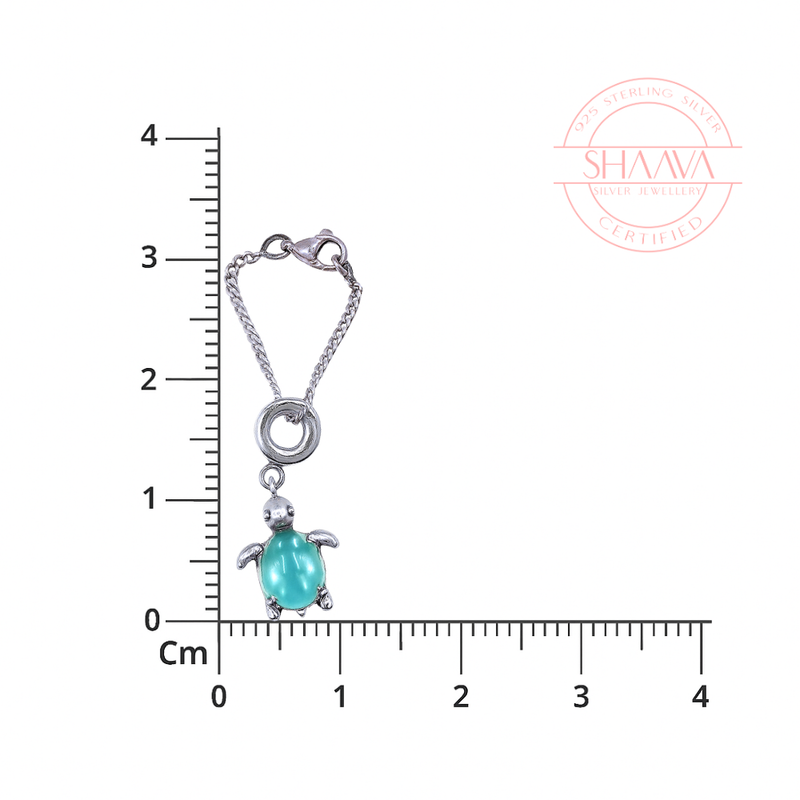 Blue Turtle Chain Charm
