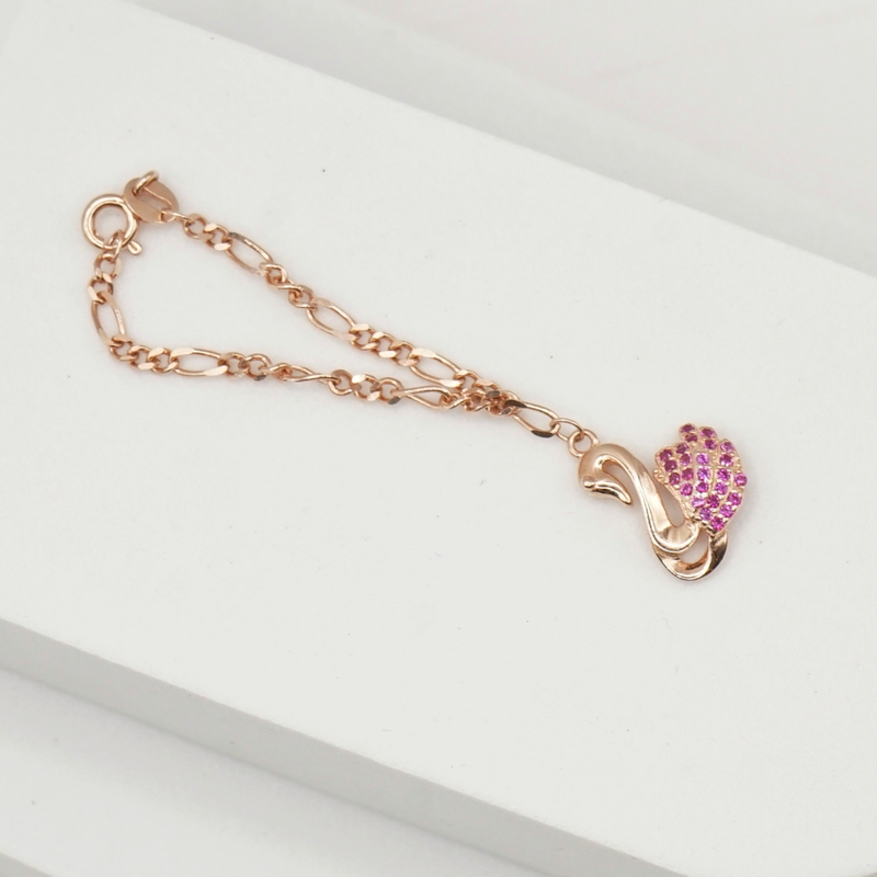 Rose Gold Swan Charm