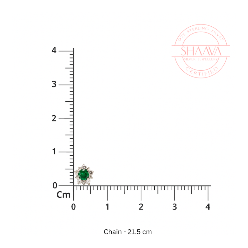 Emerald Radiance Halo Earrings