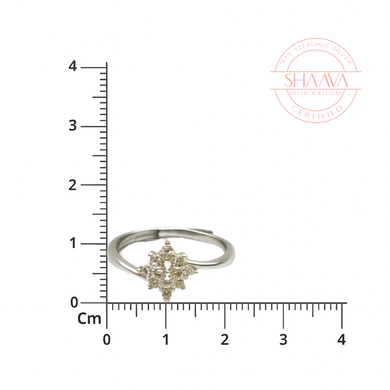 Sparkling Snowflake Ring