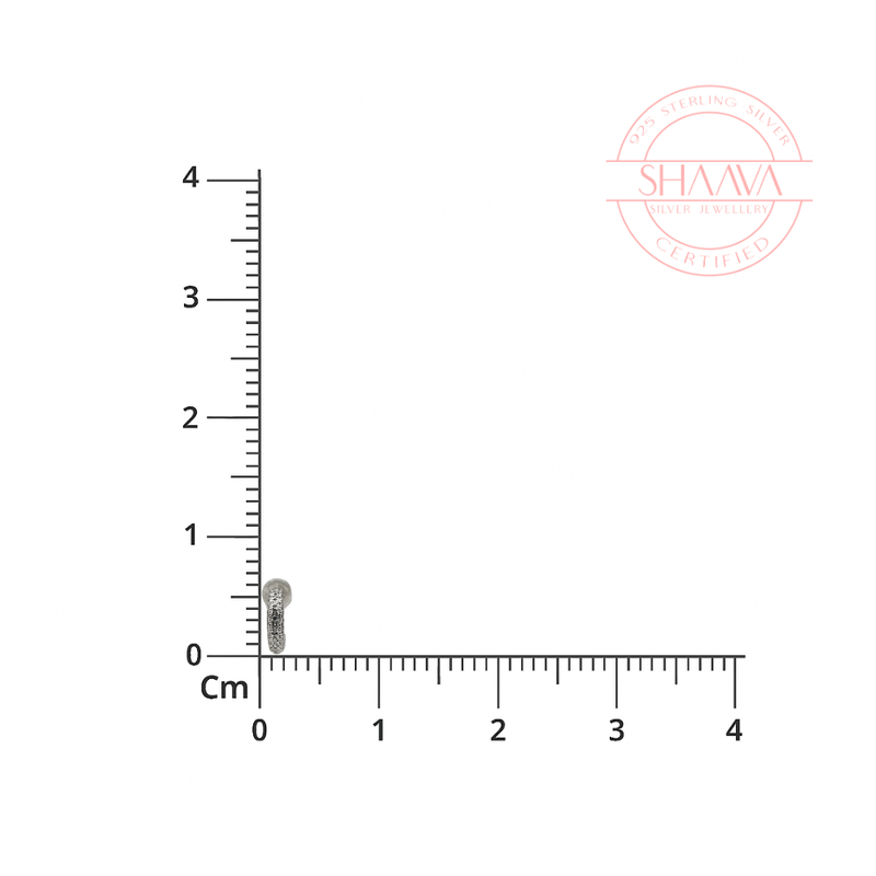 Classic Pave Half-Hoop Earrings