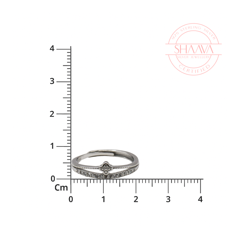 Eterna Clover Sterling Silver Ring