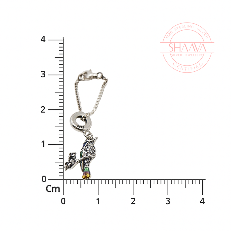 Colorful Parrot Chain Charm