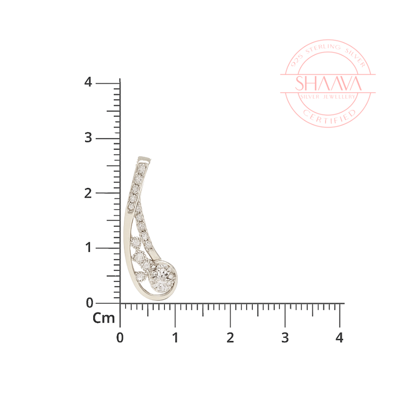 Abstract Crystal Drop Necklace