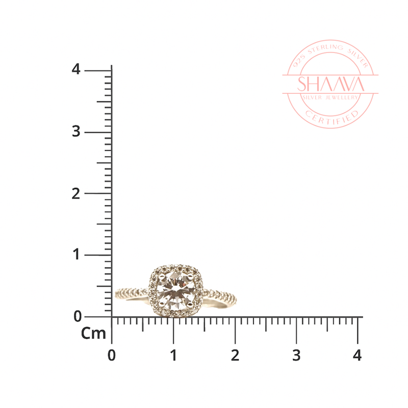 Halo Grace Solitaire Ring