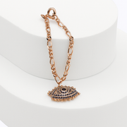 Rose Gold Evil Eye Charm